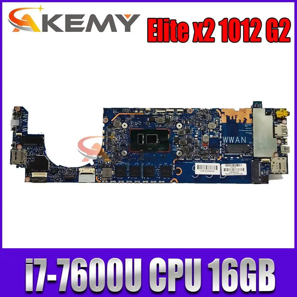 

HSN-I07C 6050A2863101-MB-A01 For HP Elite x2 1012 G2 Laptop motherboard with i7-7600U 16GB full test 100% work