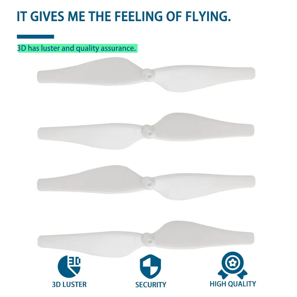 

4PCS Mini Drone Propeller CCW/CW Props Spare Parts Drone Accessories Quick Release Drone Propellers for DJI Tello Well-polished