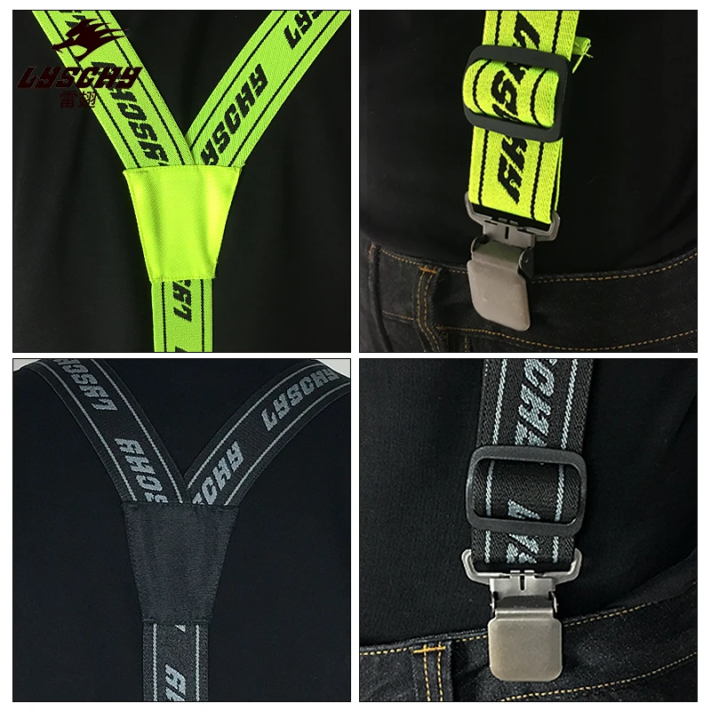 Высокая несущая эластичность Y-образные ремни для мотоциклетных брюк
