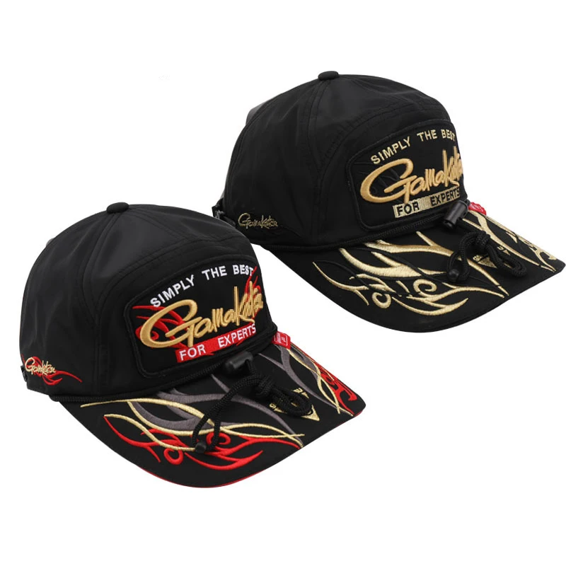 

Gamakatsu Fishing Caps Outdoor Sport Baseball Cap Adjustable Fishermen Hat Breathable Sunshade Red Special Bucket Hat