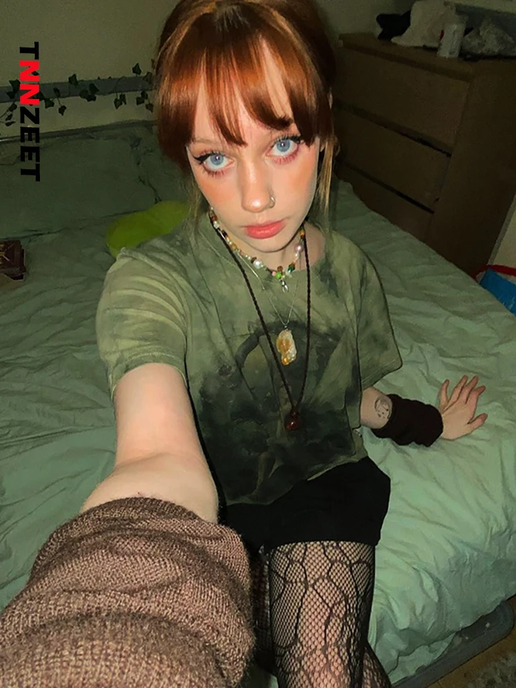 TNNZEET Женская модная футболка с коротким рукавом рисунком сказки Топы Блузки