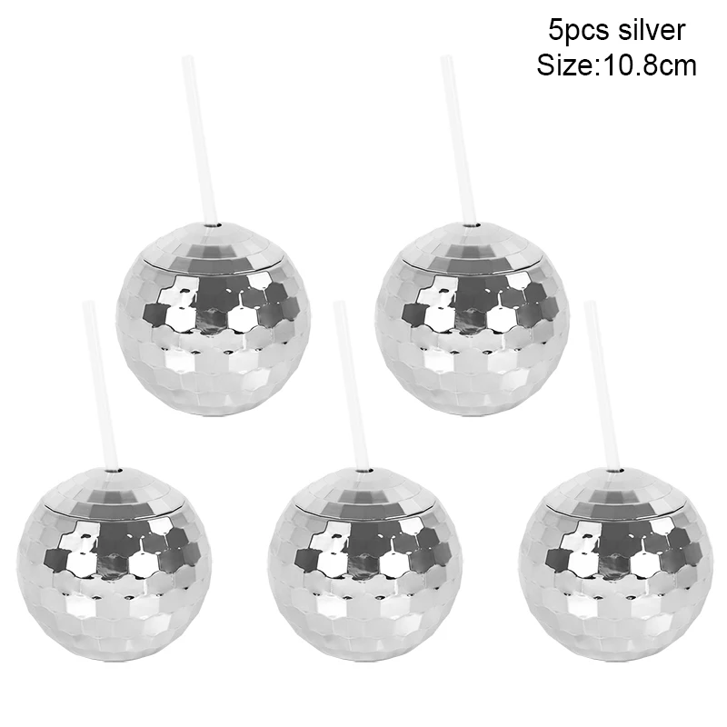 

Набор пластиковых чашек в форме диско-бола 5 шт. ZQNYCY