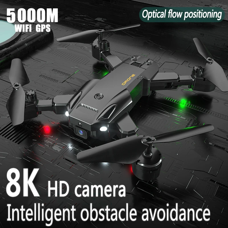 

Складной Квадрокоптер с двойной камерой, Wi-Fi, GPS, FPV