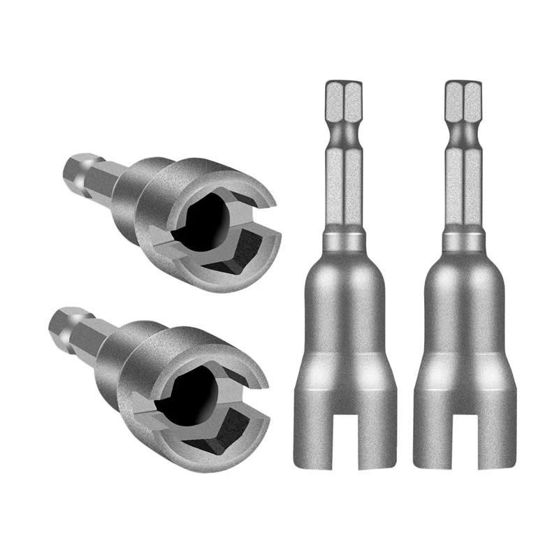 

HOT 4 Pcs Power Wing Nut Driver Set, Slot Wing Nuts Drill Bit Socket Wrenches Tools Set,1/4Inch Hex Shank Drills Bits