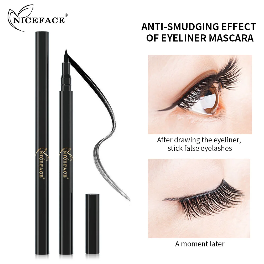 

Self-adhesive Eyeliner Pen Three In One Multi-functional Waterproof Anti Halo Dye Nonmagnetic Natural Adhesive Eyeliner Pen