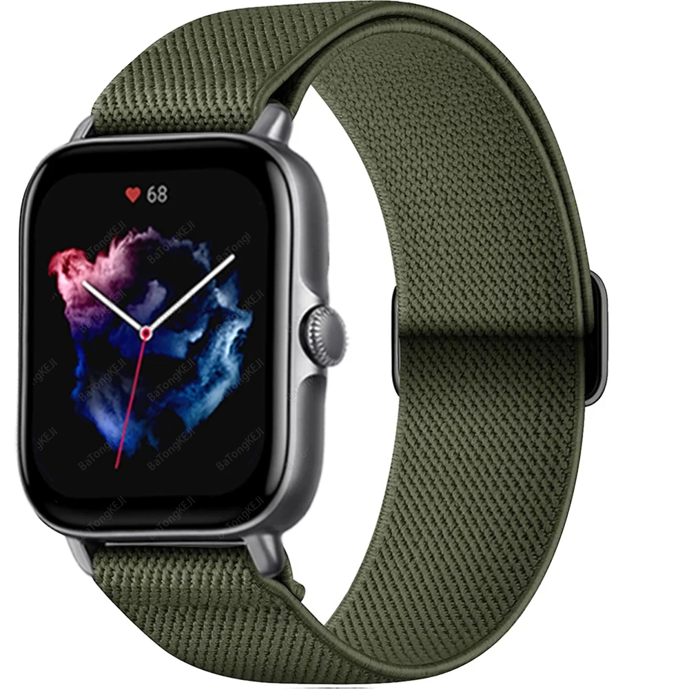 

Ремешок нейлоновый эластичный для Samsung Galaxy Watch 4 Calssic, браслет для Galaxy Watch 4 40 44 мм, подходит для Amazfit gts2 mini, 20 мм 22 мм