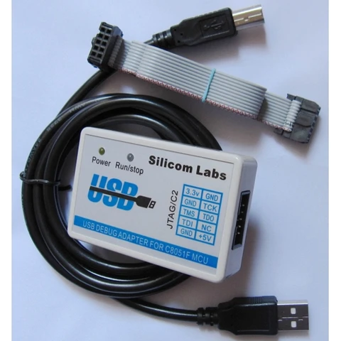 Diymore C8051F Programador de download do emulador JTAG/C2 U-EC6/U-EC5/EC3 Adaptador de depuração USB 3.3V-5V C8051F00 C8051F3 com cabo