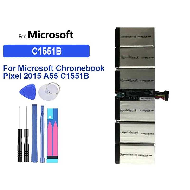 Сменный аккумулятор емкостью 9295 мАч для Microsoft Chromebook Pixel 2015 A55 C1551B ПК