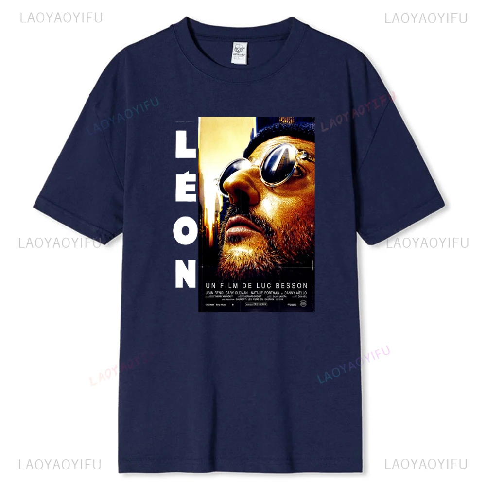 Фильм 80-х Леон Профессиональная классическая футболка с принтом для мужчин и