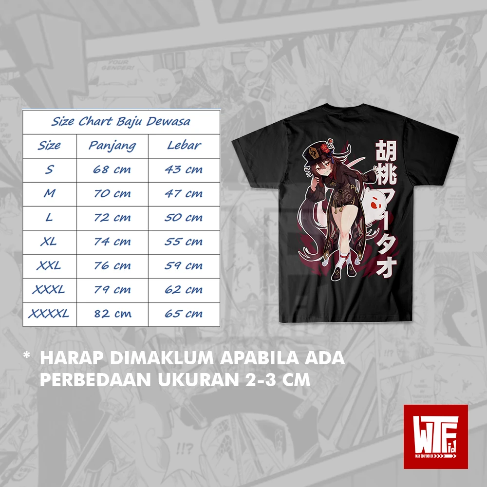 Ху Тао Genshin Impact Футболка Аниме Класс - Уличная одежда Wibu