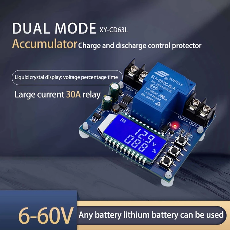 

30A Battery Charging Control Module Automatic Power-off Voltage Protection
