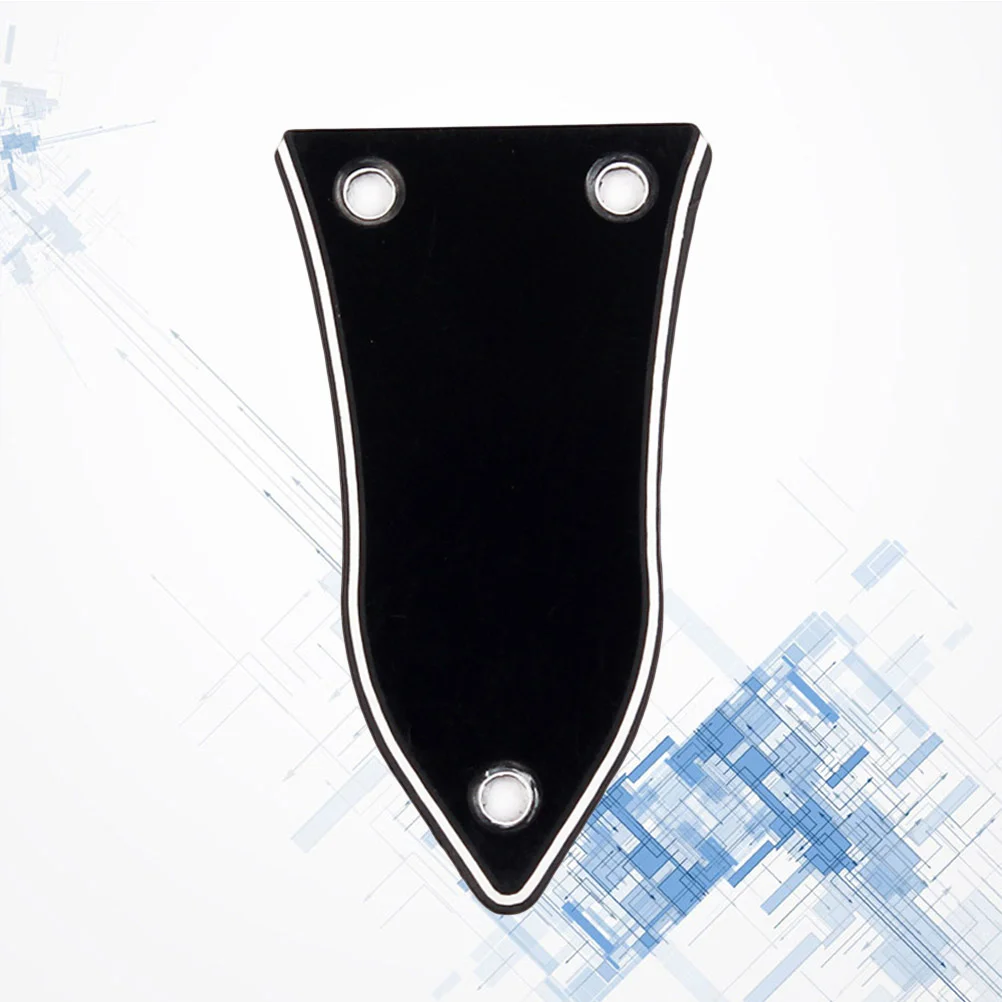 

3 Holes 3 Layers Truss Rod Cover for Electrical Guitar Bass Electric Guitar Replacement Parts GR17 (Black)