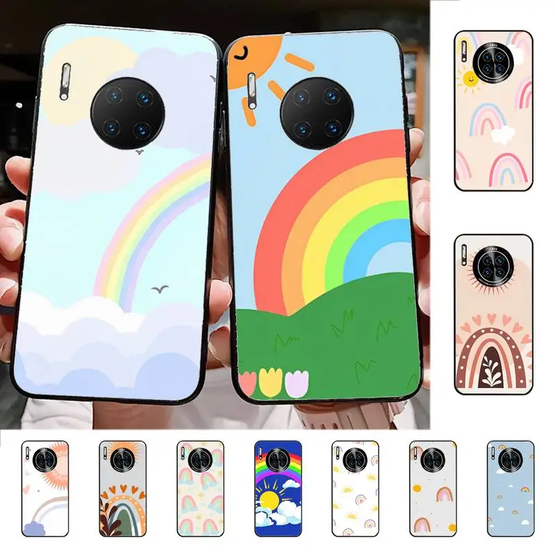 

Rainbow Sun Phone Case for Huawei Mate 20 10 9 40 30 lite pro X Nova 2 3i 7se