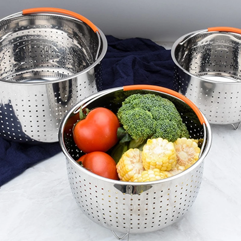 

Кухонная Пароварка из нержавеющей стали с силиконовой ручкой для скороварки 87HA