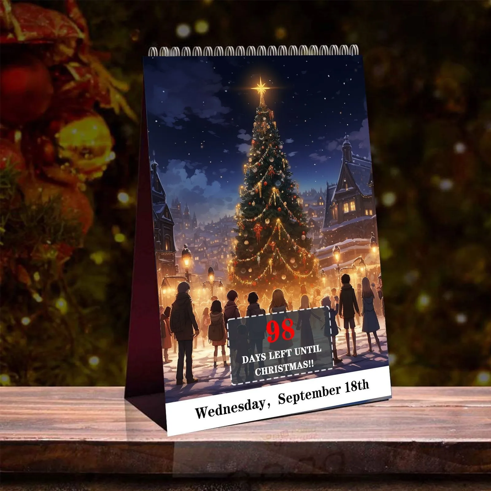 Календарь с обратным отсчетом для дома 100 дней 1 шт.