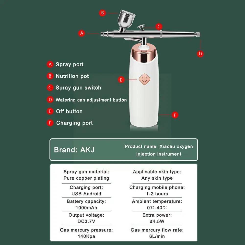 

Oxygen Injector Mini Air Compressor Kit Air-brush Paint Spray Gun Airbrush For Nail Art Tattoo Craft Cake Fog Mist Spr H8n6