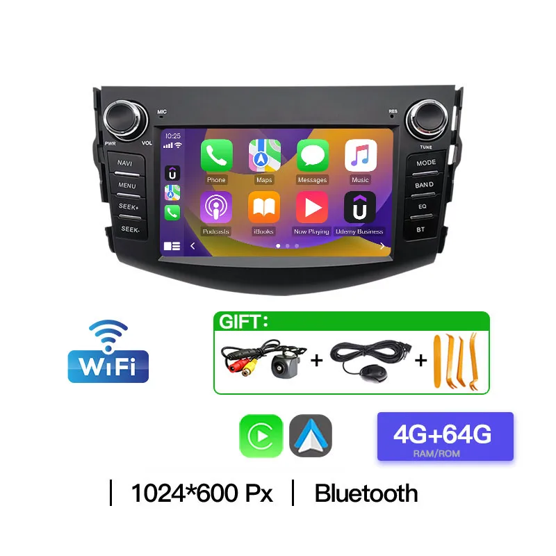

Беспроводной Carplay Car Play Android Auto Bluetooth для Toyota RAV4 Rav 4, автомобильный мультимедийный плеер, автомобильное радио, авторадио, аудио, GPS-навигатор