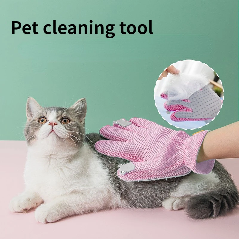 

To Comb Hair Massage Pet Gloves Removal Silicone Cleaning Dog Supplies Tool Pet Pet Cat Float Hair Brush Cat Removal Hair Bath