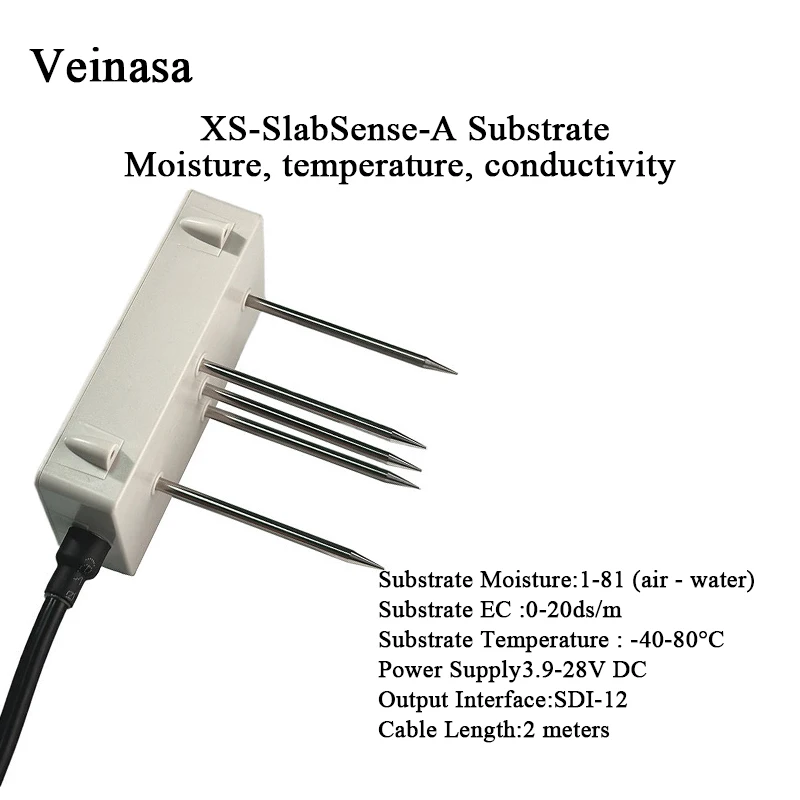 Фото Датчик влажности, электропроводности и температуры почвы XS-SlabSense-A-SDI12 TEROS12 для почвы и беспочвенных субстратов №1