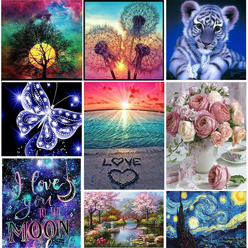 

Scenery 5D Dimond Painting DIY Cross Stitch Kit Diamond Painting Full Drill Home Decor Dimond Mosaic Gift