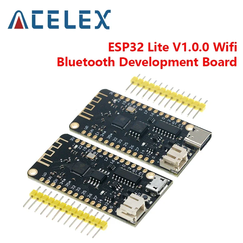 ESP32 Lite V1.0.0 Плата разработки Wi-Fi Bluetooth ESP-32 REV1 CH340G MicroPython 4 МБ Micro/TYPE-C USB для Arduino
