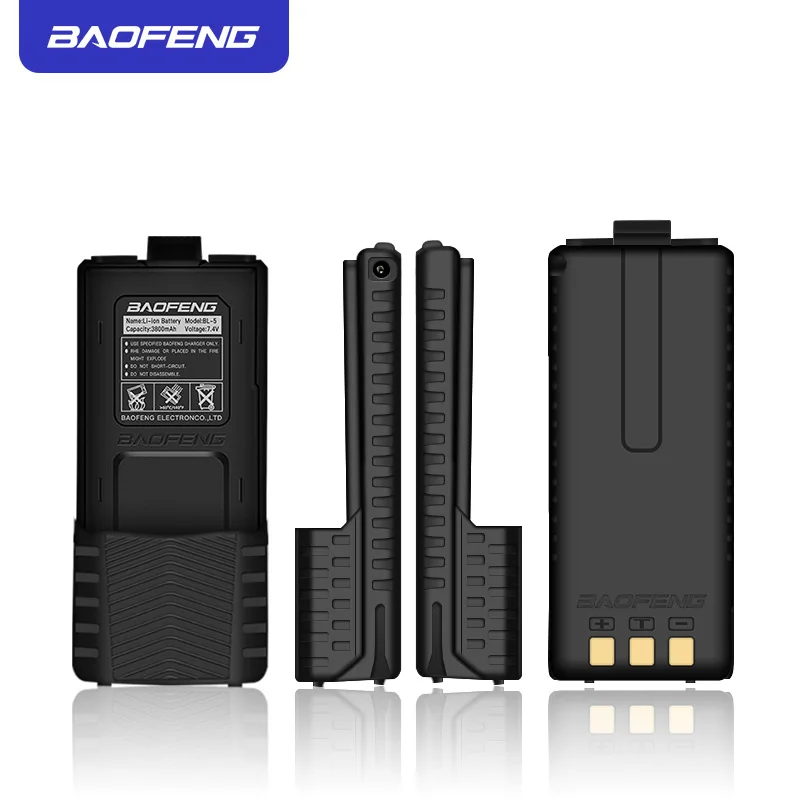 Baofeng UV-5R Walkie-talkie Battery Pool  UV-5R Extended Large Capacity 3800MABL-5L Lithium Battery of The Third Generation.