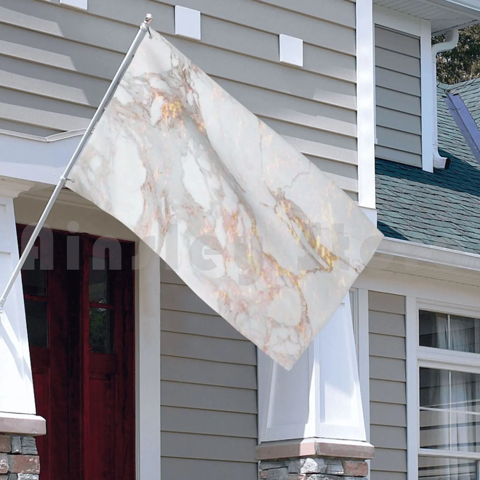 Золотой мраморный флаг Автомобильный смешной золотой Мрамор Tumblr красивый в