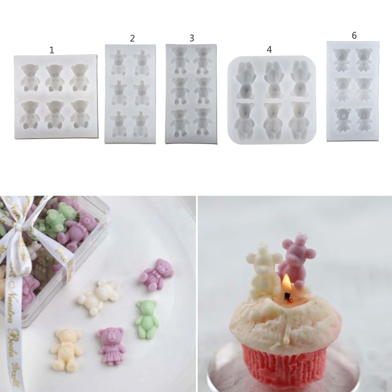 

Bear Silicone Mold For Chocolate Fondant Bear Candle Molds For Candle Making Fondant Molds For Cookie Decorating
