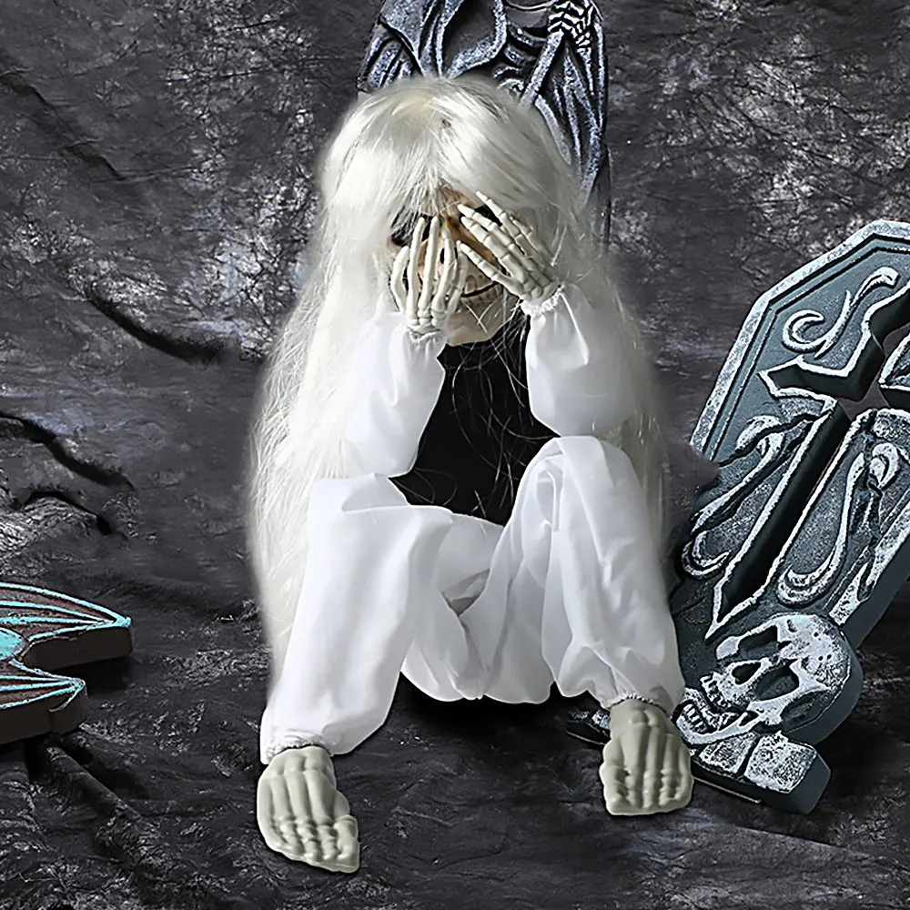 

Декоративный реквизит на Хэллоуин Голосовое управление плач призрак страшные призраки детские украшения для вечерние декоративный реквиз...