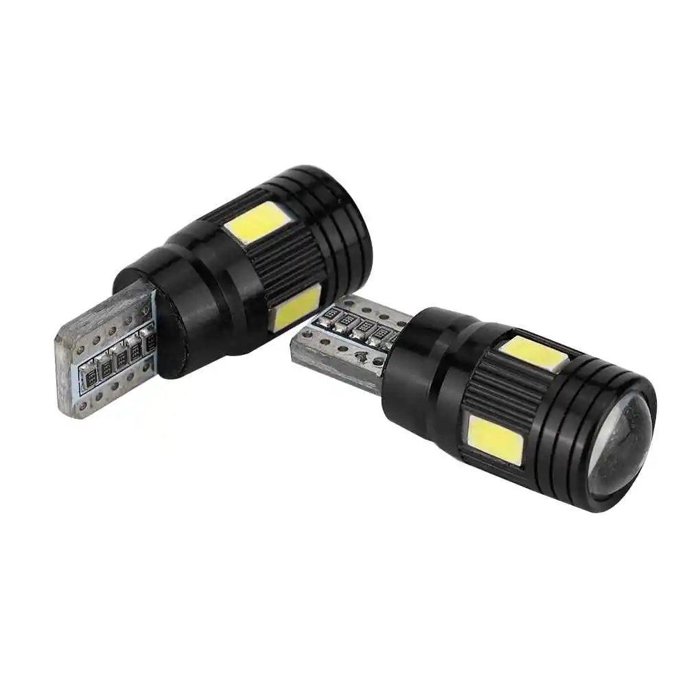 

2PCS T10 6000K 12V High Power Car Auto LED Lamp Bulb Interior Singnal Fog Parking Error Free Clearance Light