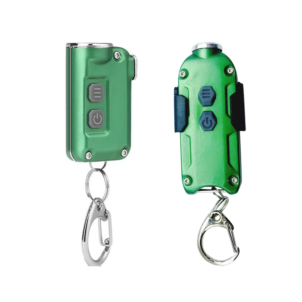 

Mini Keychain Pocket Torch USB Rechargeable Ultralight Portable LED Work Light Flashlight for Outdoor Camping Keyring Lamp