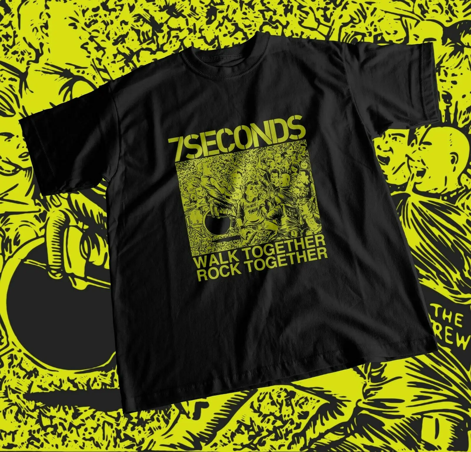 

Tshirt Punk Band Album Release 1985 7 Seconds Walk Together Rock Together