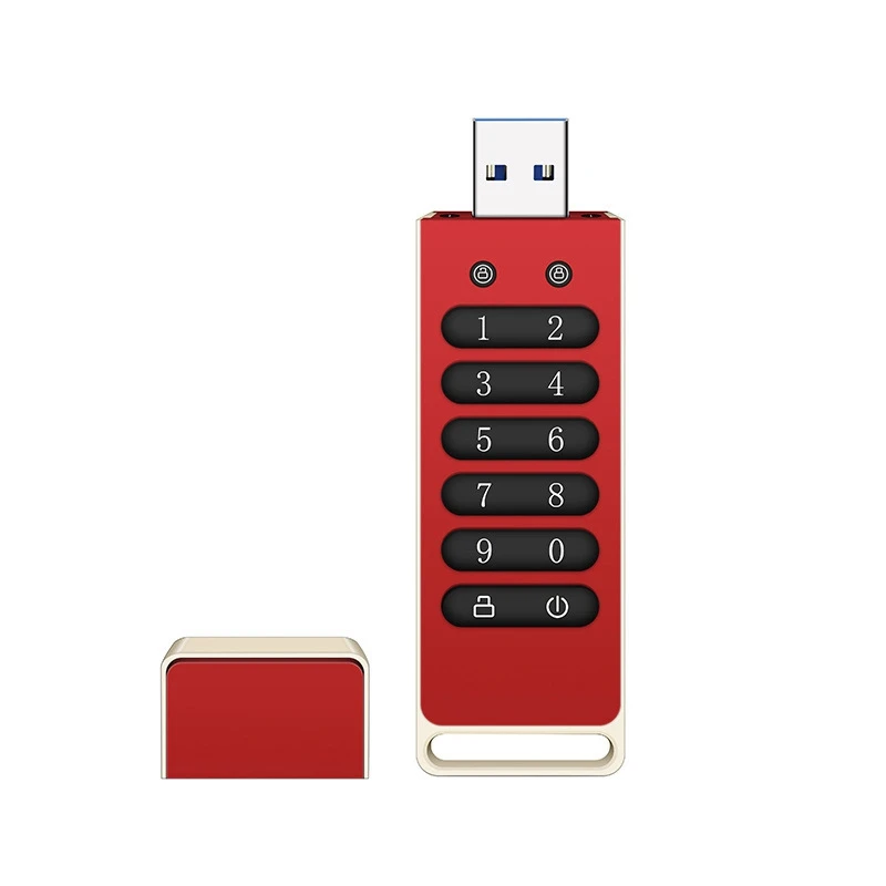 

1 PCS Secure USB Drive Encrypted USB Flash Drive With Keypad USB 3.0 Disk Flash 128GB