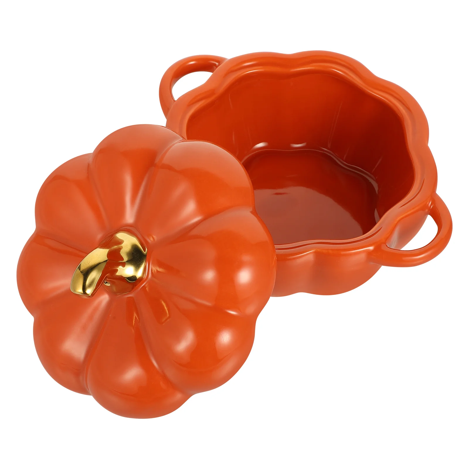 

Bowl Soup Ceramic Pumpkin Bowls Pot Decor Harvestcupstew Serving Dish Candy Egg Steam Mug Cereal Salad Dessert Stockpot Steaming