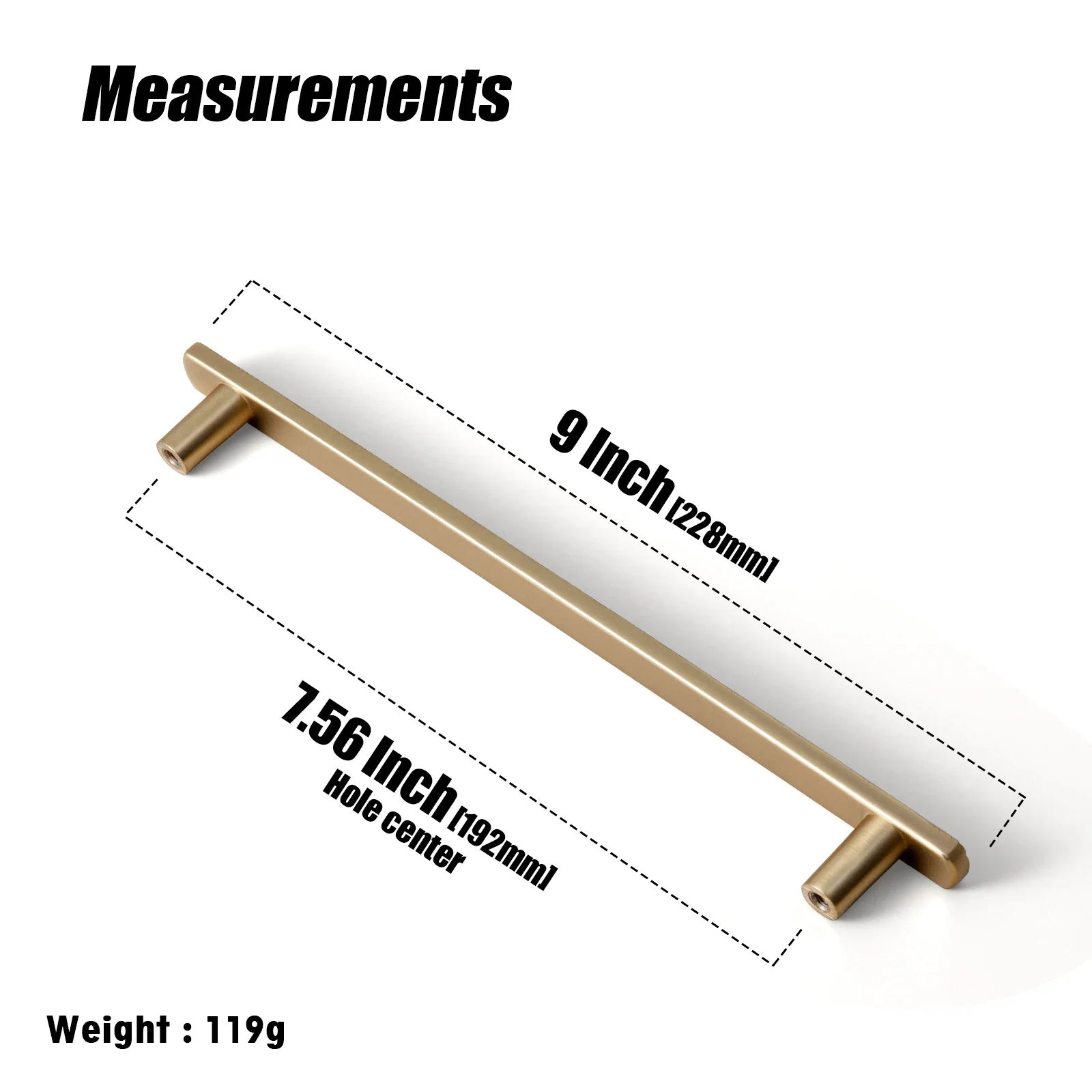 Ручки для шкафов TONA, цинковый сплав, антикварный бронза