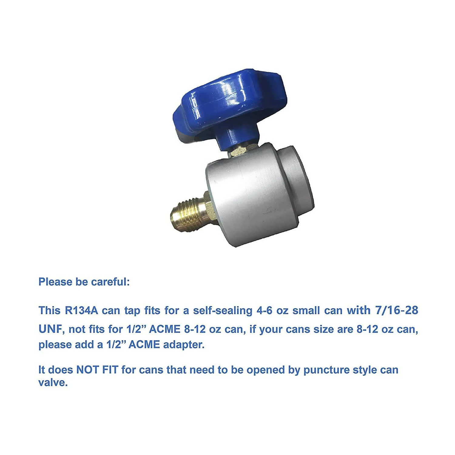 Кондиционерный коллектор R134A AC хладагент 7 / 16-28 дюймов с адаптером 1/4 дюйма SAE x 1/2
