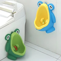 1pcs portable ergonomic children boy kids toilet training children potty pee urine home bathroom frog shape toilet urinal hot
