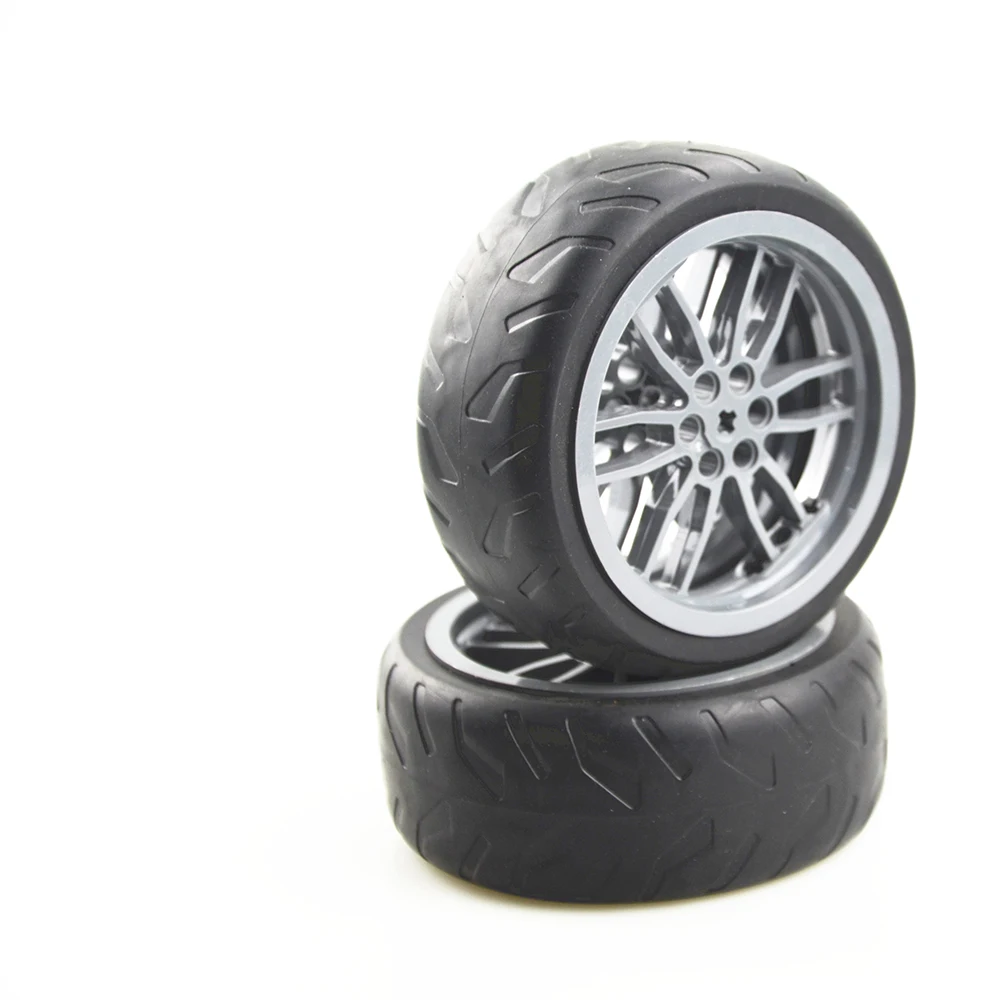 Конструктор MOC, детали для конструктора, 1 шт., шина диаметром 94,3x8, 2 шт., обод для мотоцикла DIA75, совместим с основным брендом игрушек для детей