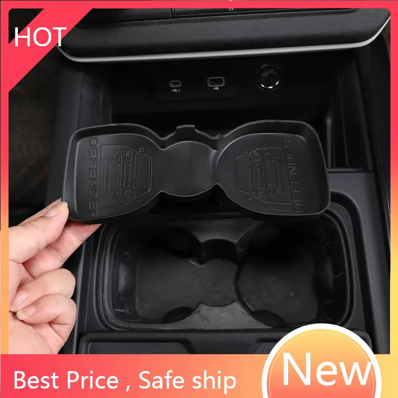 

Для Land Rover Defender 110 2020-2022 ТПЭ резиновая Автомобильная Центральная чашка для воды противоскользящая подкладка автомобильные аксессуары для ин...