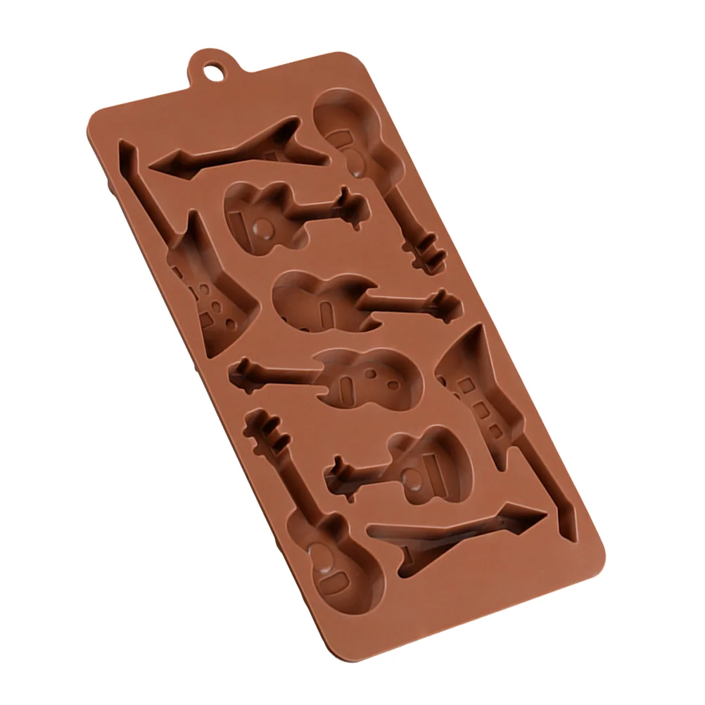 

Mold Silicone Chocolate Molds Guitar Tray Candy Ice Cookie Cake Musical Baking Cube Making Gummy Instrument Fondant Party
