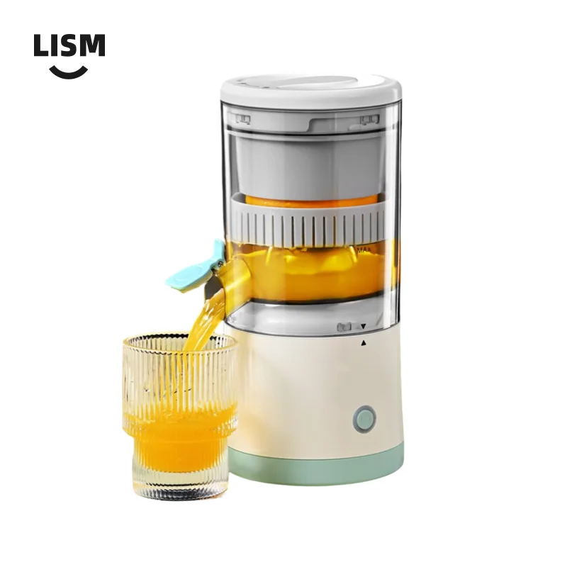 Electric Juicer Wireless Portable Fruit Squeezer Squeezing Machine Juicing Cup Food Supplementary Wave Wheel