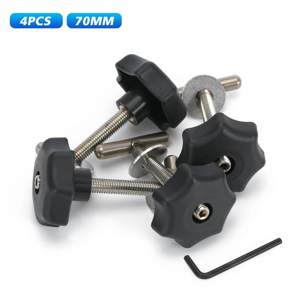 

Автомобильные аксессуары, черные крепежные винты, 4 шт., 50 мм/70 мм, стопорная рейка, мультиплексборд для VW T5/t6 MULTIVAN