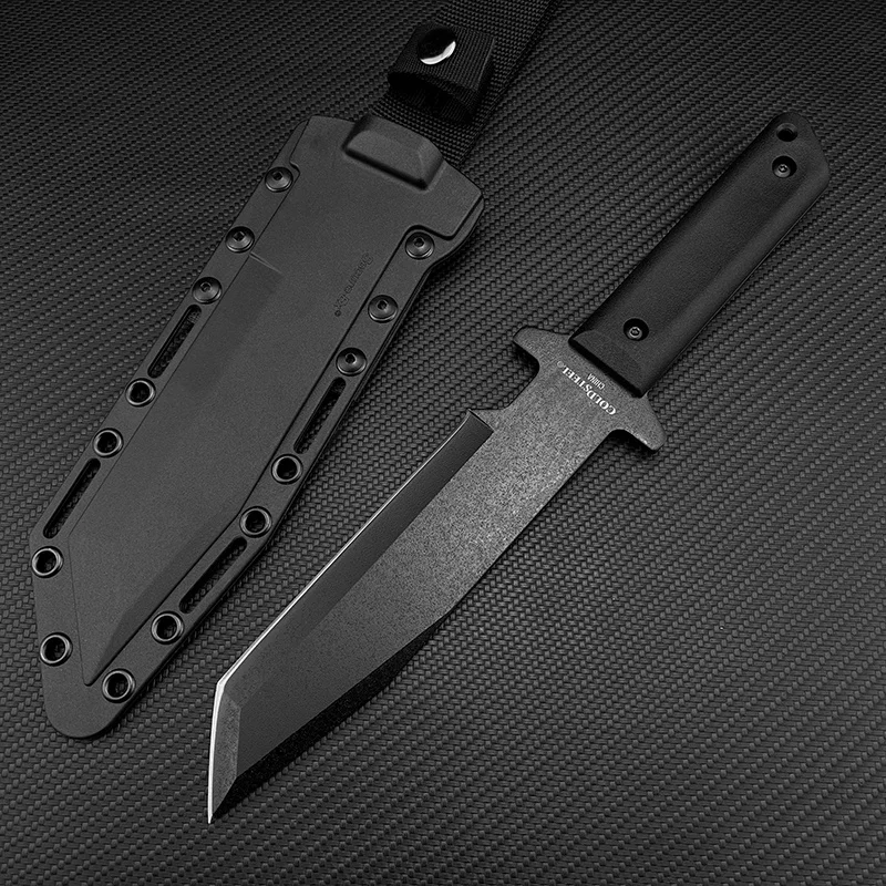 

Cold Steel 80PGTK G.I. Tanto Fixed Blade Black Knife Outdoor Survival Hunting Knife Tactical Knife Kitchen Fruit Cutter Edc Tool