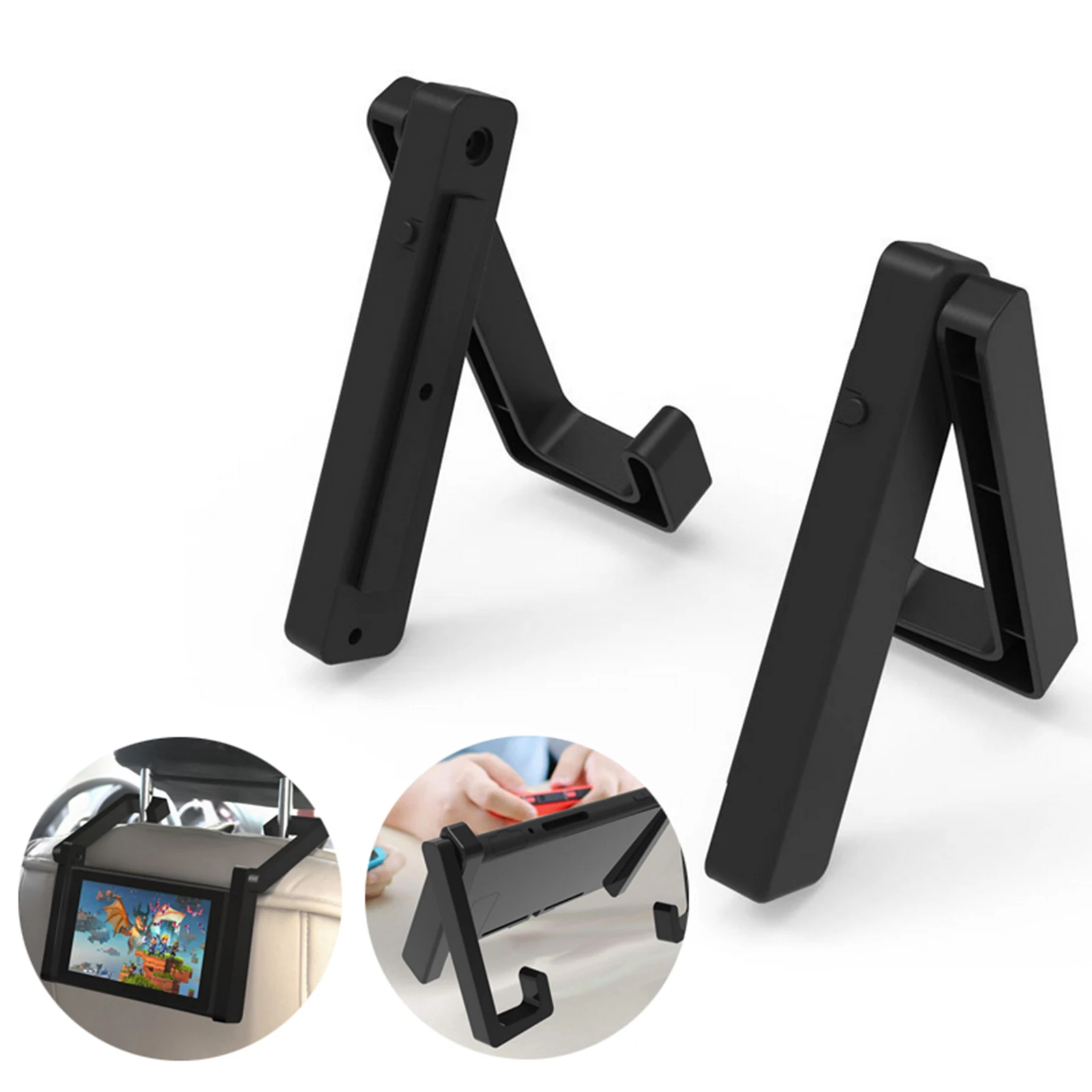 

Two-in-one Simple Car Bracket Game Accessories Adjustable NS Game Stand Holder for Nintendo Switch Console Support Car Back Seat
