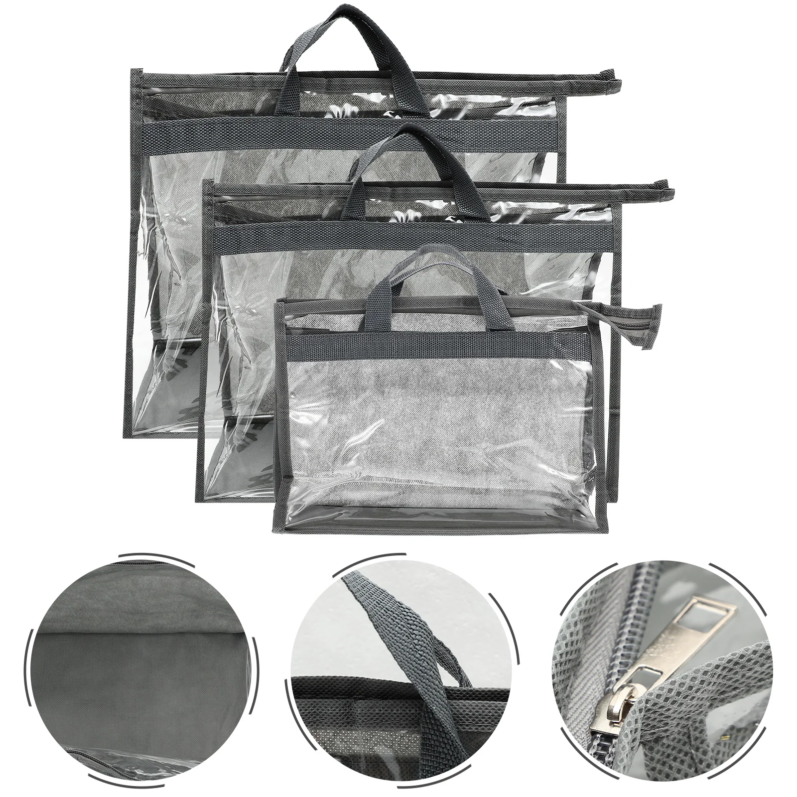 Сумка из 3 шт. пылезащитная подвесная сумка-тоут органайзеры для шкафа прозрачная