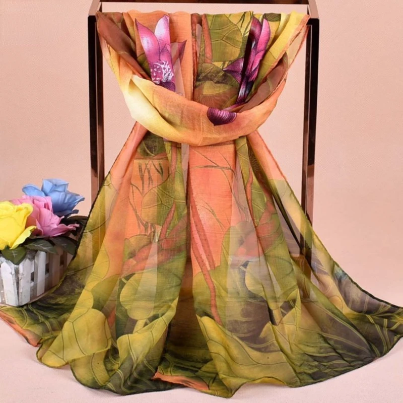 Heitou классический шелковый шарф