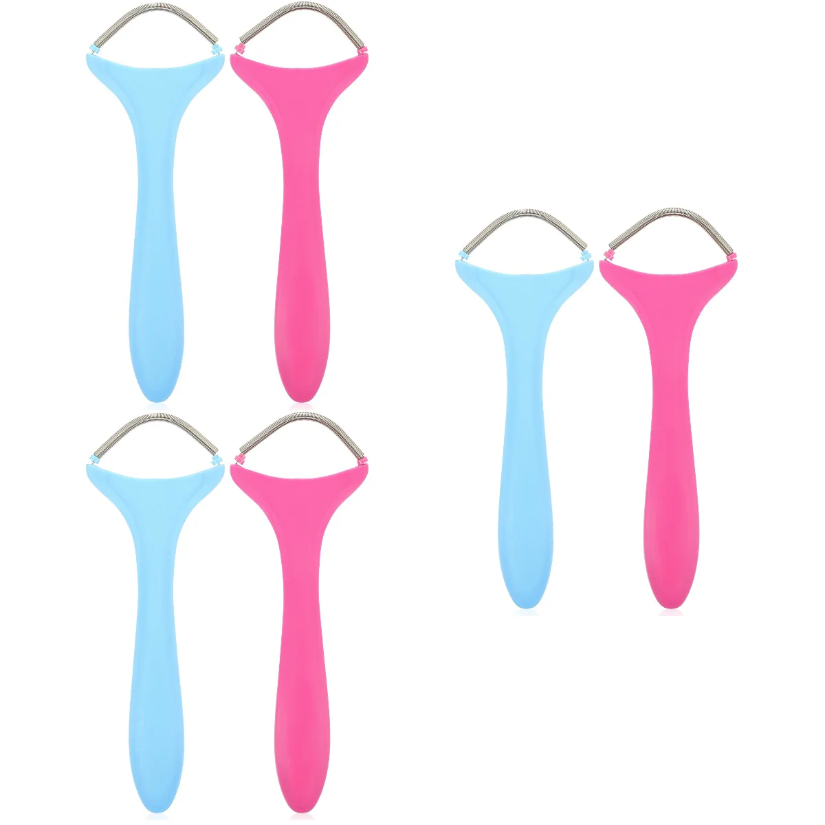 

6 pcs Women Hair Removal Spring Facial Epilator Portable Threading Face Epilator
