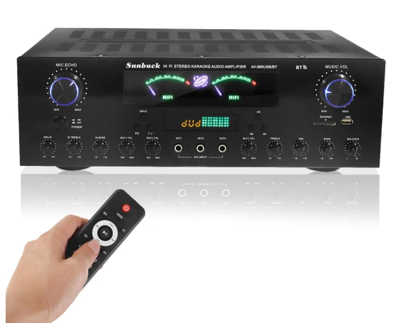 3000 усилитель мощности AV/динамика высокая мощность Bluetooth 7 каналов поддержка FM USB SD