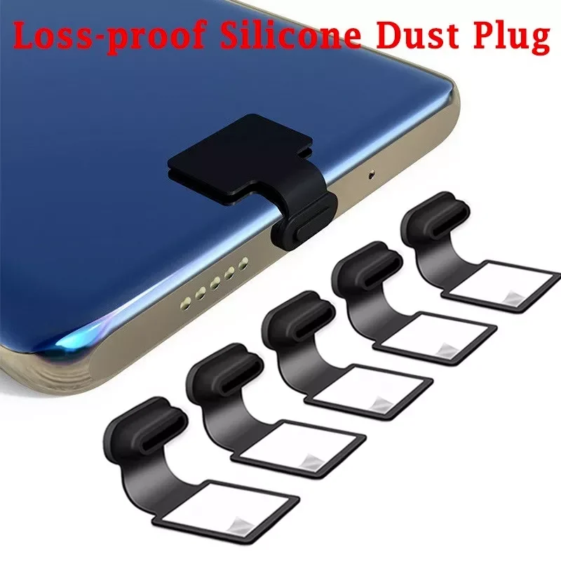 

Silicone Phone Dust Plug Charging Port Type-C Dust Plug Mirco USB Charging Port Protector Dustproof Cover for iphone