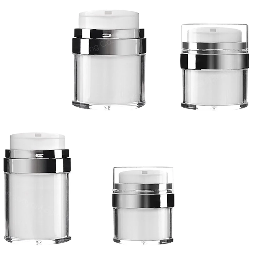 

Pump Lotion Bottles Container Travel Jar Containers Airless Cream Press Bottle Dispenser Vacuum Care Makeup Foundation Face Jars